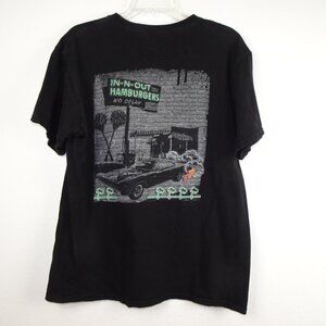 In-N-Out Burger T-Shirt Large California Classic Car Graphic Black 2023